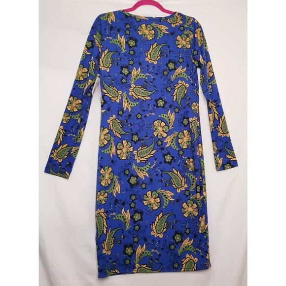 NWT'S -LuLaRoe "Debbie" Multicolor Long Sleeve, Midi Length, Round Neck - Size M - Picture 4 of 8